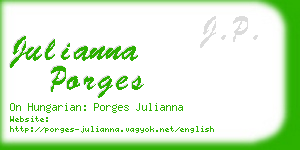 julianna porges business card